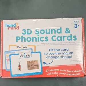 3D Sound & Phonics Cards - Blue/White
